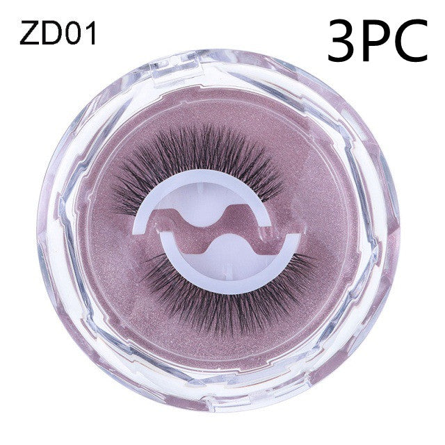 ✨Self-Adhesive Reusable Eyelashes – Glue-Free Natural Curl False Lashes for Effortless Everyday Glam