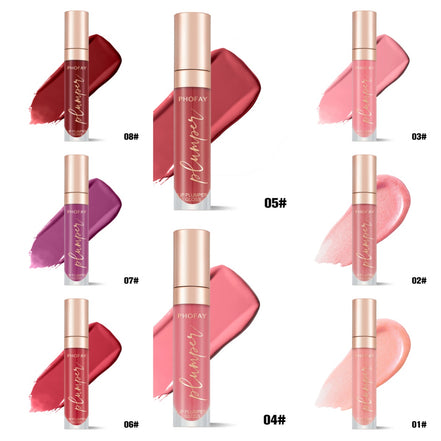 💄Phofay Shiny Lip Plumper Gloss – Long Lasting, Non-Sticky Shine That Survives Heat & Meals