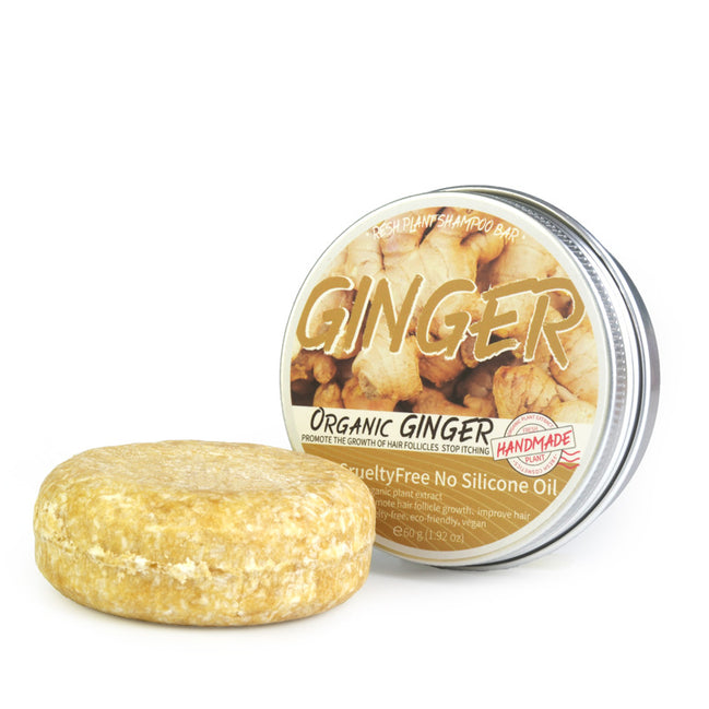 🌿Ginger Herbal Anti-Dandruff Shampoo Soap Bar – Deep Scalp Cleanse, Itch Relief & Fresh Hair Revival