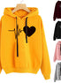 Heart Print Streetwear Hoodies Women Sweatshirt Spring Autumn Long Sleeve Hoodie Clothes