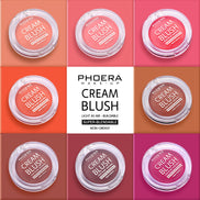 💗PHOERA Light & Brightening Cream Blush – Natural Radiant Glow Cheek Tint (Long-Lasting, Blendable, 8 Shades)
