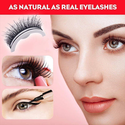 ✨Luxury Reusable 3D Mink Self-Adhesive Lashes – Glue-Free, Natural Volume, 10–20 Wears