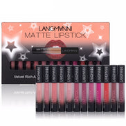 💄 Matte Velvet Waterproof Lipstick Set