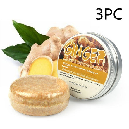 🌿Ginger Nourish Hair & Scalp Shampoo + Conditioner + Natural Soap – Deep Repair & Shine Boost