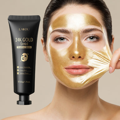 🧖‍♀️Gold Foil Snail Hydrating Peel-Off Mask – Deep Moisture Glow Therapy