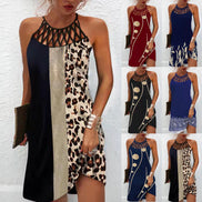 🔥Women’s Summer Floral Print Halter Neck Dress | Backless Flowing Beach & Casual Maxi Dress