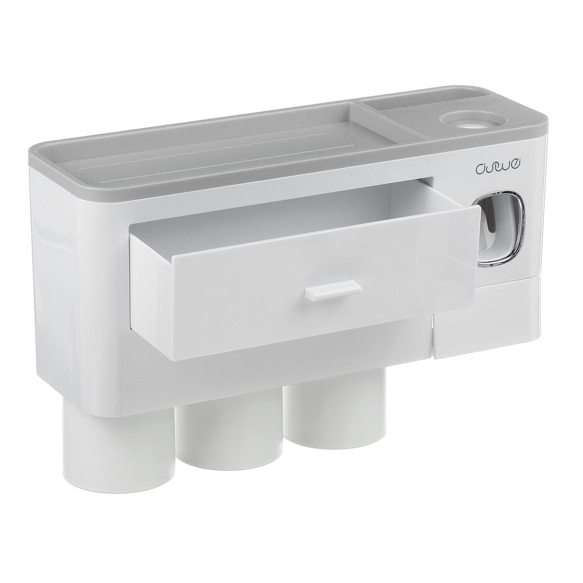 🪥All-in-One Magnetic Toothbrush Holder & Bathroom Organizer with Toothpaste Squeezer