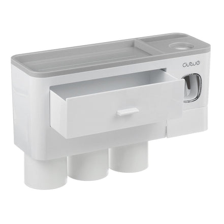 🪥All-in-One Magnetic Toothbrush Holder & Bathroom Organizer with Toothpaste Squeezer
