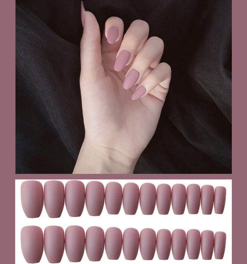 Waterproof Frosted ballet fake nails Benspiti