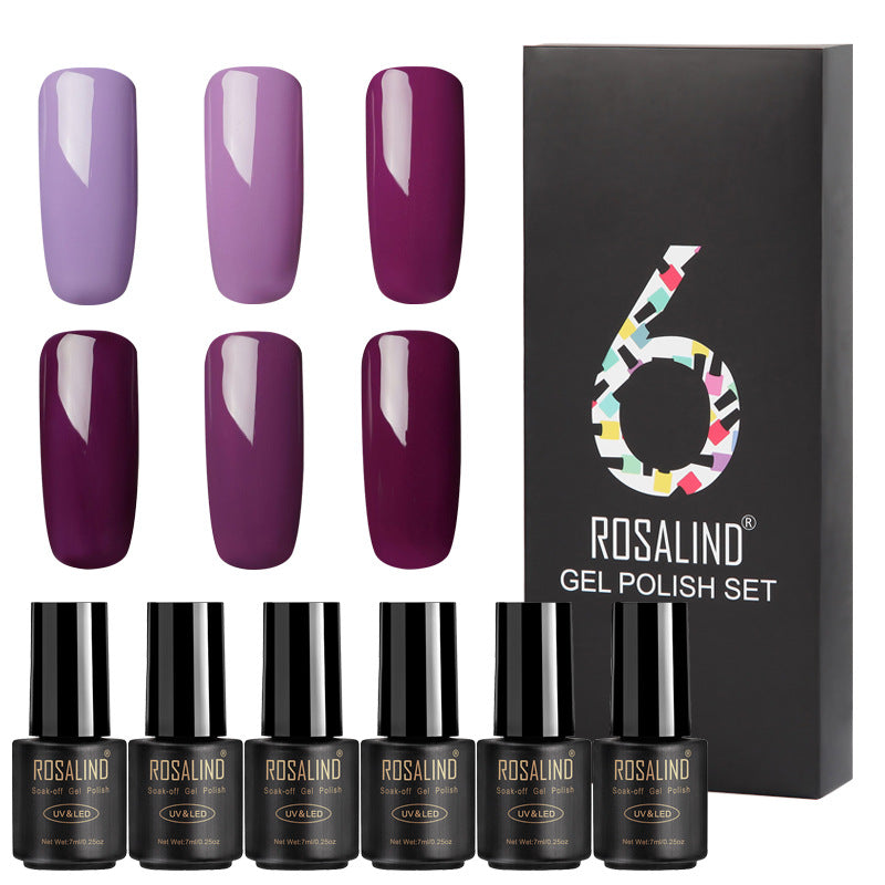 Long lasting Fine Nail polish 6 bottles Benspiti