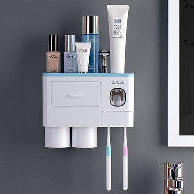🪥All-in-One Magnetic Toothbrush Holder & Bathroom Organizer with Toothpaste Squeezer