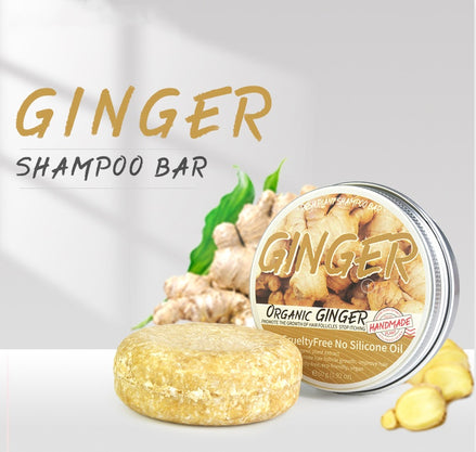 🌿Ginger Herbal Anti-Dandruff Shampoo Soap Bar – Deep Scalp Cleanse, Itch Relief & Fresh Hair Revival