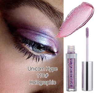 🌟PHOERA Magnificent Metals Glitter & Glow Liquid Eyeshadow – 12 Holographic Shimmer Shades | Long-Lasting Waterproof Glitter Eye Topper