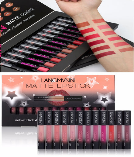 💄 Matte Velvet Waterproof Lipstick Set