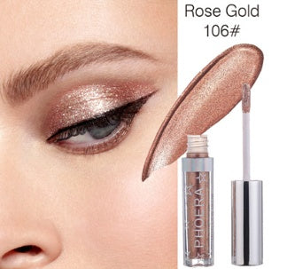 🌟PHOERA Magnificent Metals Glitter & Glow Liquid Eyeshadow – 12 Holographic Shimmer Shades | Long-Lasting Waterproof Glitter Eye Topper