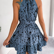 🛍️WildCharm™ Leopard Ruffle Swing Dress 🐆✨