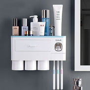 🪥All-in-One Magnetic Toothbrush Holder & Bathroom Organizer with Toothpaste Squeezer