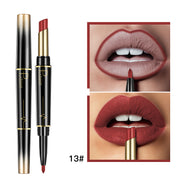 💄Double-Ended Lipstick & Lip Liner — Long-Lasting Matte, 16 Shades