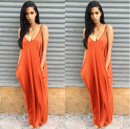 Women Summer Dress Casual Long Dresses Plus Size