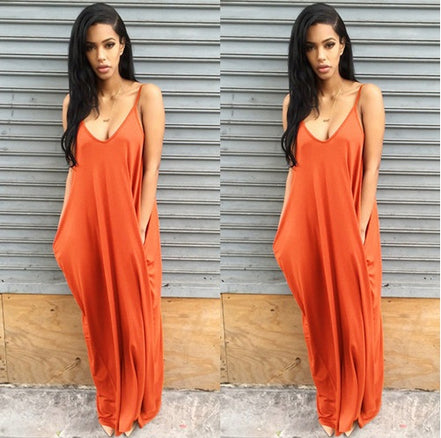 Women Summer Dress Casual Long Dresses Plus Size