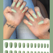 Waterproof Frosted ballet fake nails Benspiti