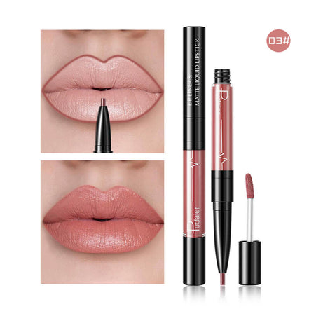 💄Pudaier 2-in-1 Matte Liquid Lipstick & Lip Liner — 16 Shades | 24-Hour Long-Lasting, Non-Transfer, Vegan