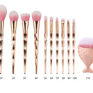 ✨Diamond Fish Makeup Brush Set (Ultra-Soft | Flawless Blend | Beginner-Friendly)