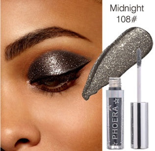 🌟PHOERA Magnificent Metals Glitter & Glow Liquid Eyeshadow – 12 Holographic Shimmer Shades | Long-Lasting Waterproof Glitter Eye Topper