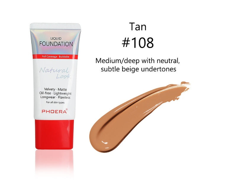 💄Matte Silky Long-Wear Liquid Foundation – Flawless Natural Finish