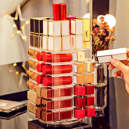 💄Aesthetic Luxury Makeup Storage Box – Multi-Layer Desktop Cosmetic Organizer
