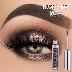 🌟PHOERA Magnificent Metals Glitter & Glow Liquid Eyeshadow – 12 Holographic Shimmer Shades | Long-Lasting Waterproof Glitter Eye Topper