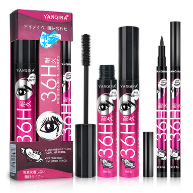 💖Smudge-Proof Eyeliner & Volumizing Mascara Combo Set – Long-Lasting Waterproof Eye Makeup Duo