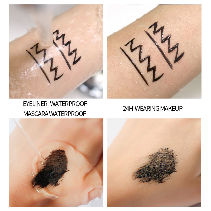 💖Smudge-Proof Eyeliner & Volumizing Mascara Combo Set – Long-Lasting Waterproof Eye Makeup Duo