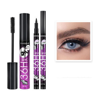 💖Smudge-Proof Eyeliner & Volumizing Mascara Combo Set – Long-Lasting Waterproof Eye Makeup Duo