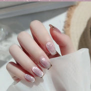 Latest Milk Tea Crystal Stone Cat Eye Nail Polish Benspiti