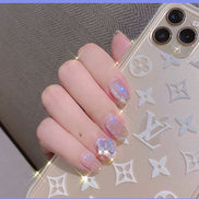 Latest Milk Tea Crystal Stone Cat Eye Nail Polish Benspiti