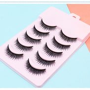 ✨Fashionable Natural Short Cross False Eyelashes Handmade Fake Eye Lashes Makeup USA