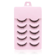 ✨Fashionable Natural Short Cross False Eyelashes Handmade Fake Eye Lashes Makeup USA