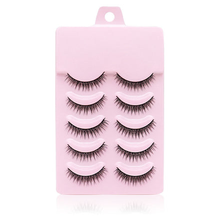 ✨Fashionable Natural Short Cross False Eyelashes Handmade Fake Eye Lashes Makeup USA