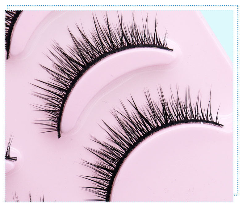 ✨Fashionable Natural Short Cross False Eyelashes Handmade Fake Eye Lashes Makeup USA