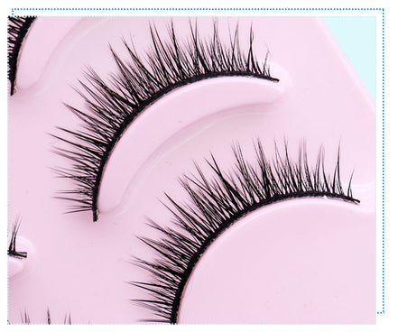 ✨Fashionable Natural Short Cross False Eyelashes Handmade Fake Eye Lashes Makeup USA
