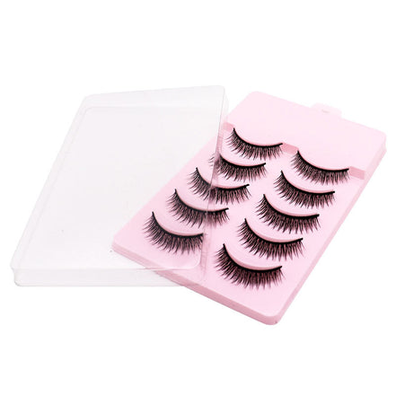 ✨Fashionable Natural Short Cross False Eyelashes Handmade Fake Eye Lashes Makeup USA