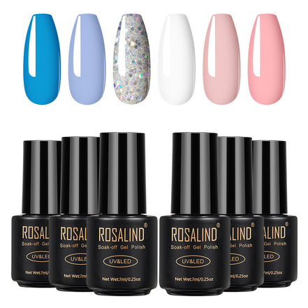 Long lasting Fine Nail polish 6 bottles Benspiti