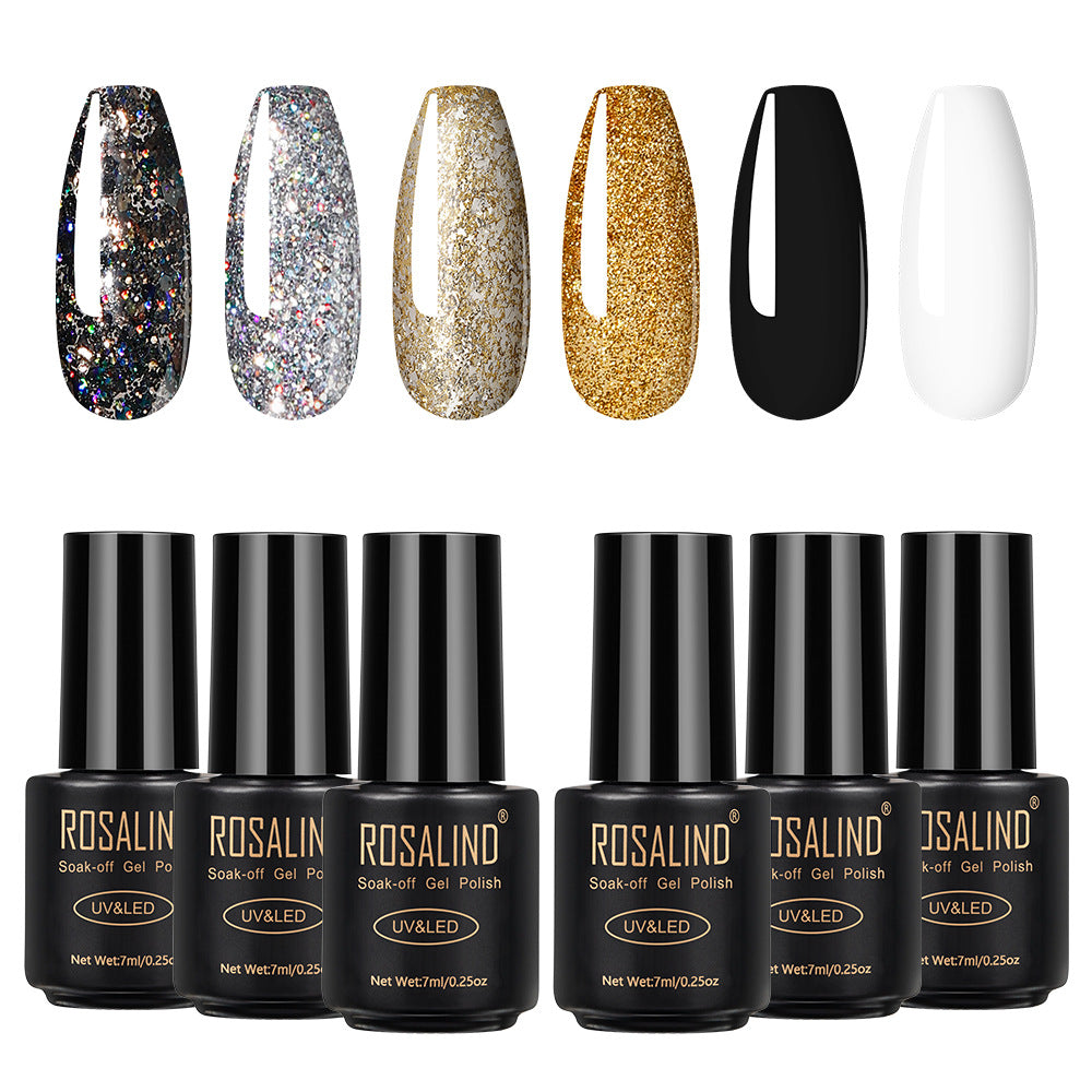 Long lasting Fine Nail polish 6 bottles Benspiti