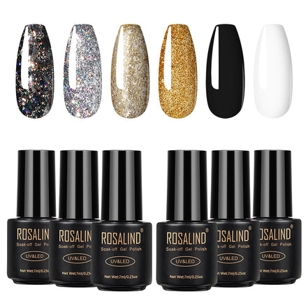 Long lasting Fine Nail polish 6 bottles Benspiti
