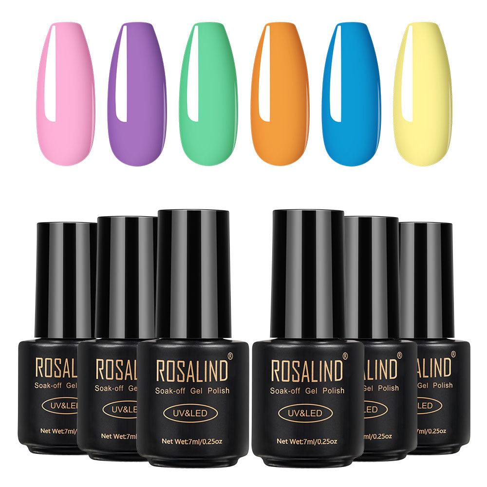 Long lasting Fine Nail polish 6 bottles Benspiti