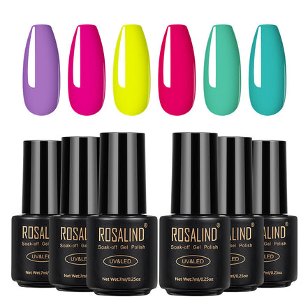 Long lasting Fine Nail polish 6 bottles Benspiti