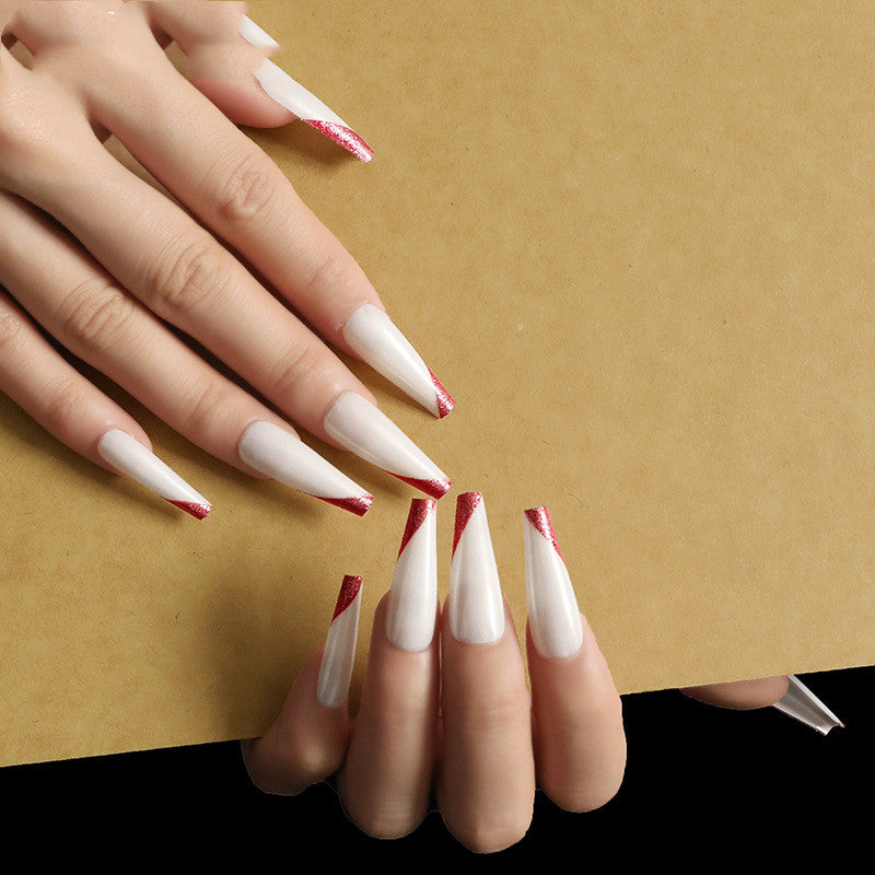 💋Rose Gold French Ballet Press-On Nails – Luxury Salon Look in Minutes