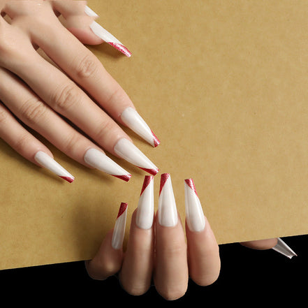 💋Rose Gold French Ballet Press-On Nails – Luxury Salon Look in Minutes