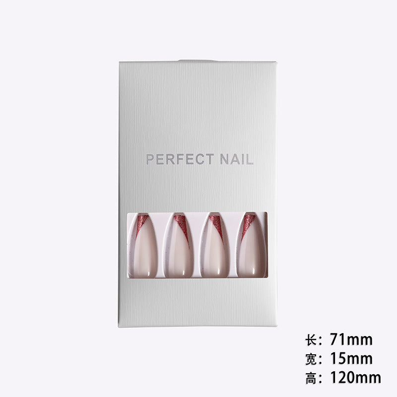 💋Rose Gold French Ballet Press-On Nails – Luxury Salon Look in Minutes